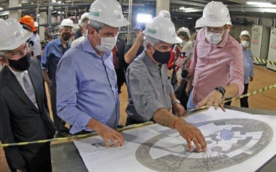 Governador Reinaldo Azambuja lança obras no interior.  
