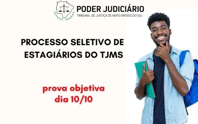 Prova para seleção de estagiários do TJ será neste domingo.