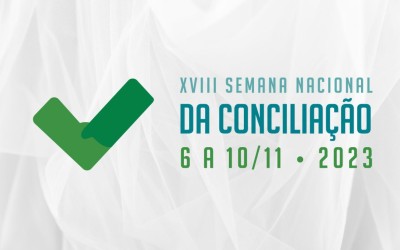Semana da Conciliação será realizada de 6 a 10 de novembro.