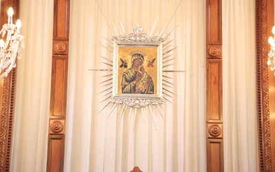 Missa marca chegada do Ícone restaurado da Padroeira de MS.