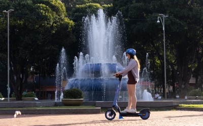Ação no Parque orienta sobre patinetes elétricos amanhã.