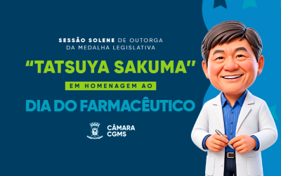 Farmacêuticos serão homenageados em solenidade na Câmara.