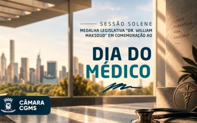 Médicos serão homenageados em Solenidade na Câmara.