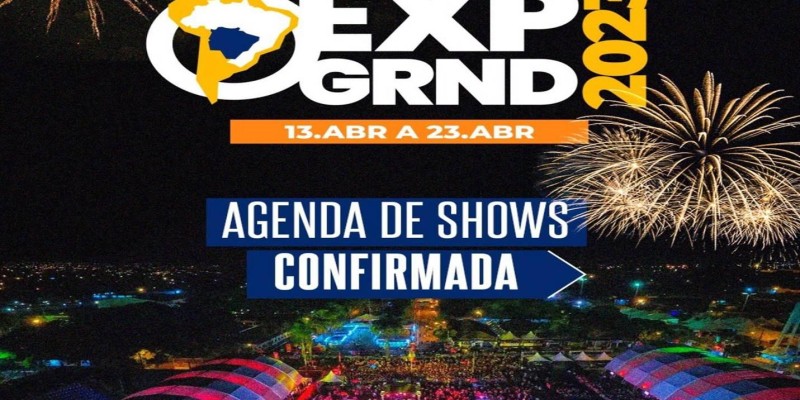 Agenda de shows da EXPOGRANDE-2023 confirmada.