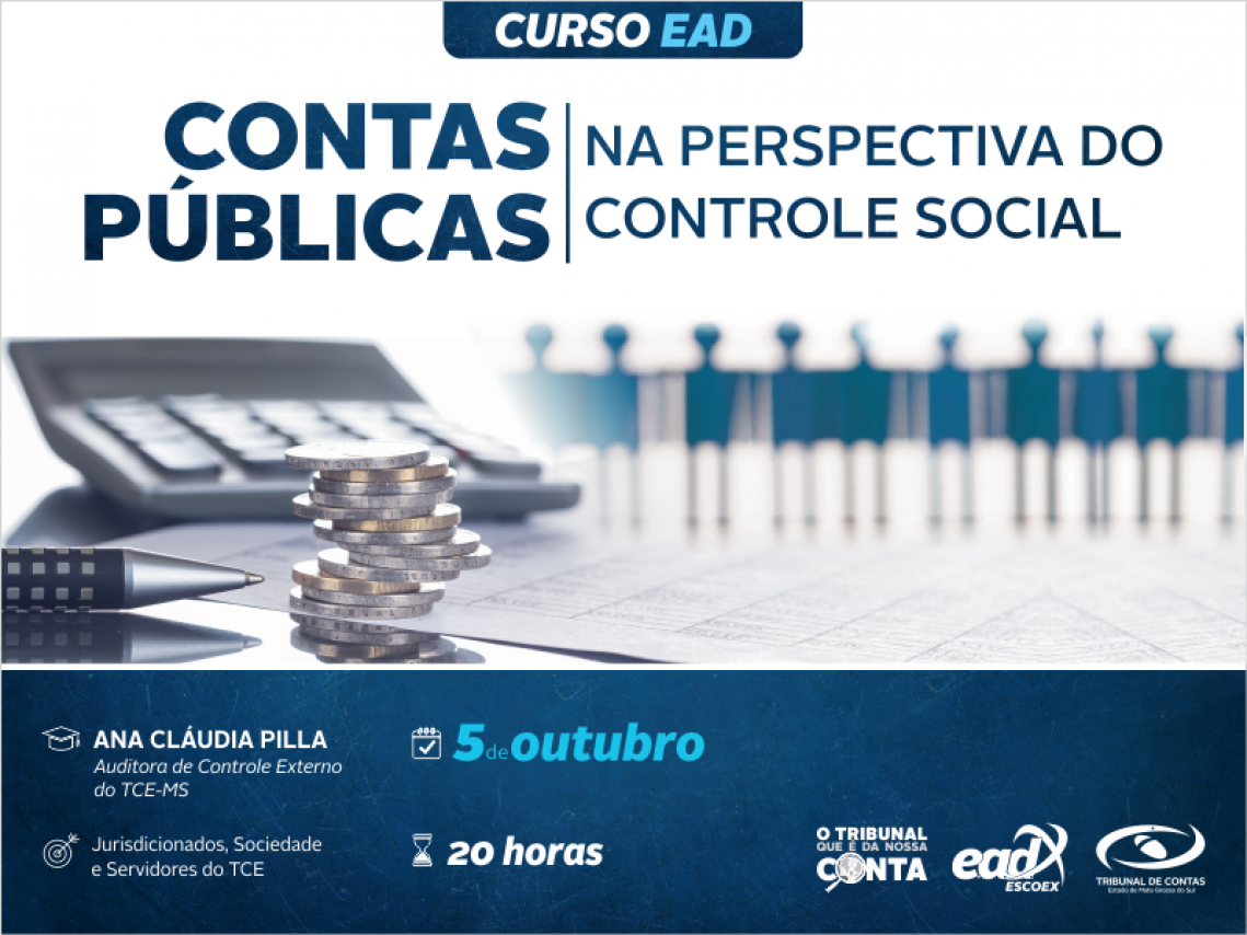 Controle social nas contas públicas é tema de EAD