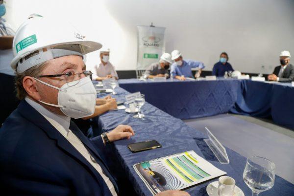Mansour Karmouche participa de reunião do projeto de transparência e conclusão das obras do Aquário do Pantanal.