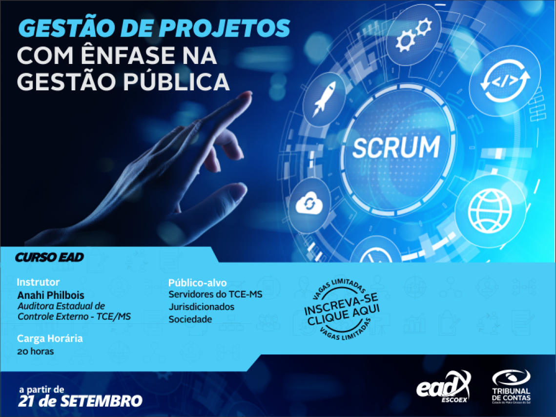 TCE-MS abre inscrições para o curso Gestão de Projetos