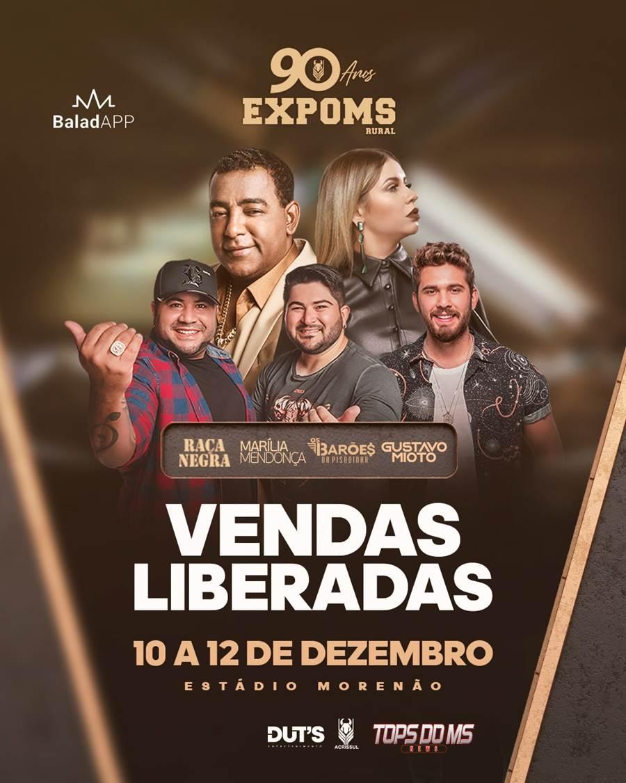 90 Anos da EXPOMS RURAL,  10  a  12 de Dezembro de 2021.