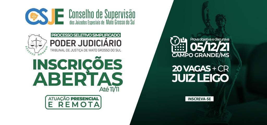 Abertas inscrições do processo seletivo para escolha de juízes leigos.