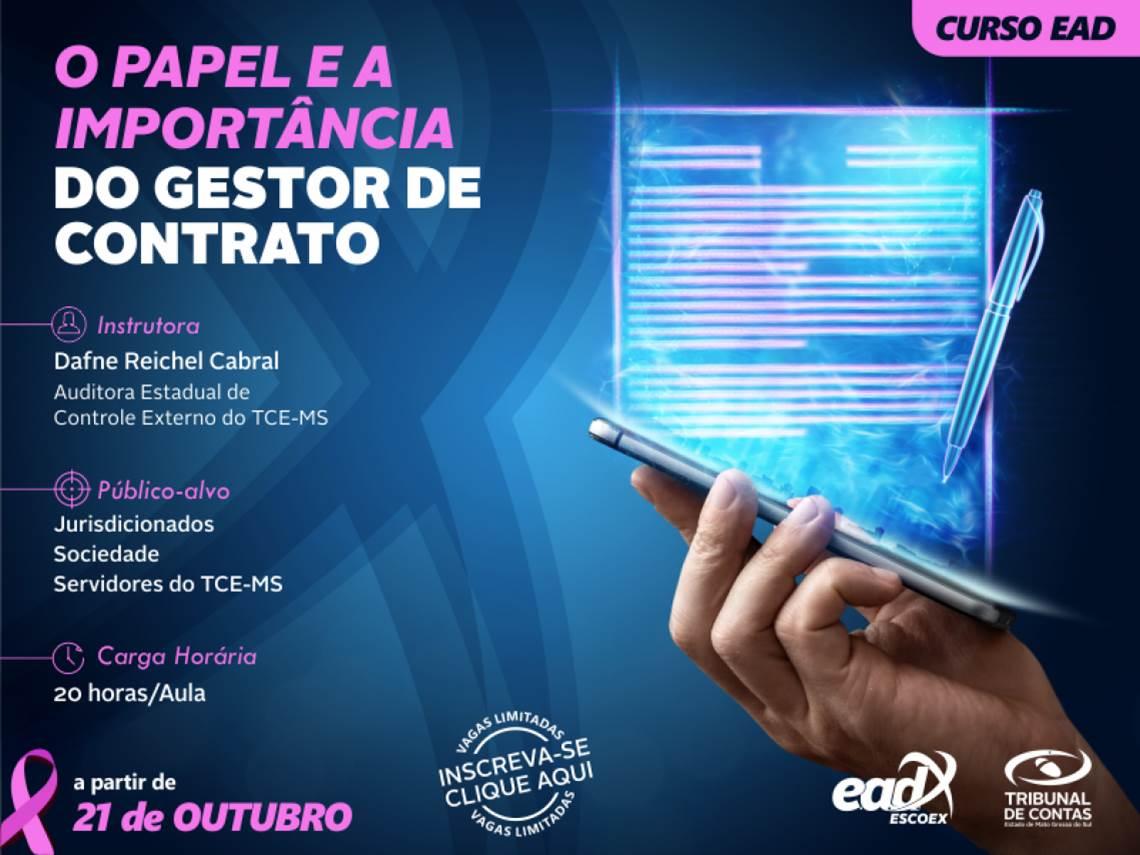 EAD capacita sobre a importância do Gestor do Contrato