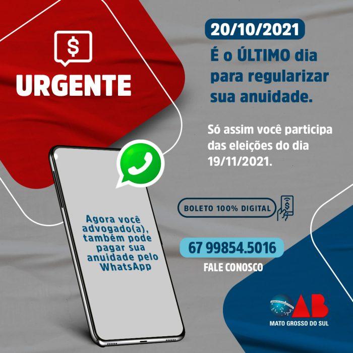 Garanta o seu direito ao voto: último dia para regularização de débitos é no próximo 20 de outubro.