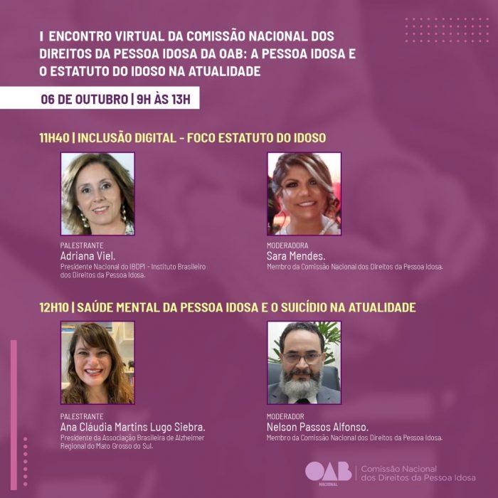 Membro da Comissão dos Direitos dos Idosos representa OAB/MS em Encontro Nacional.