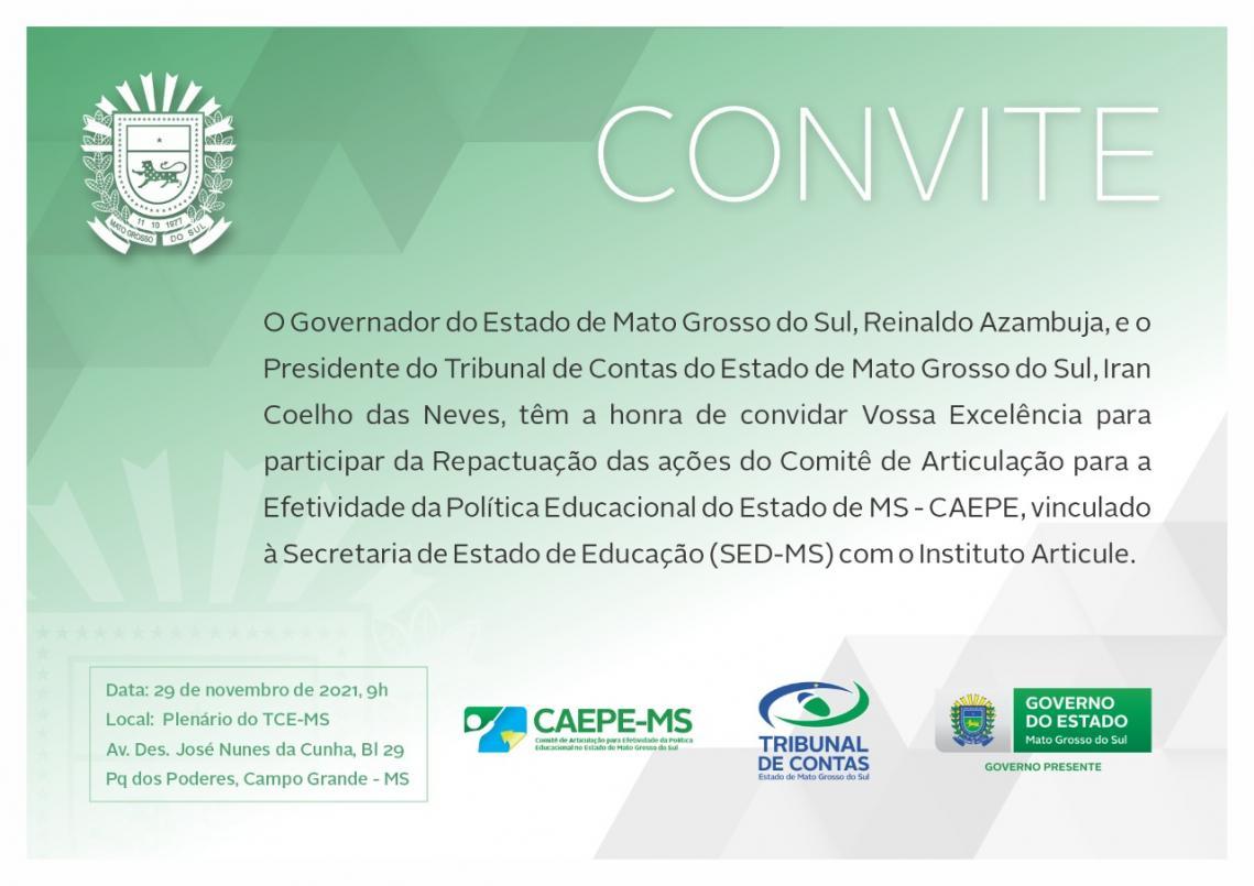  Comitê de Articulação para a Efetividade da Política Educacional do Estado se reúne na segunda-feira no TCE-MS