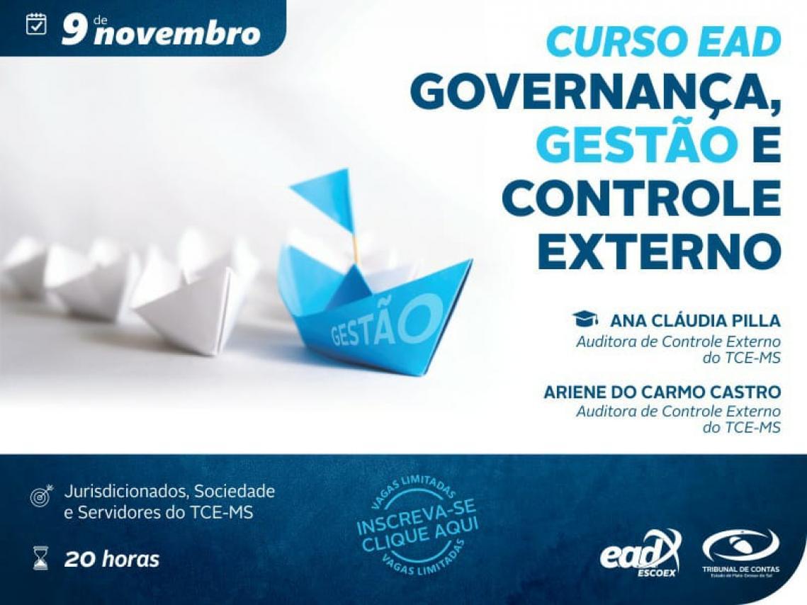 ESCOEX TCE-MS capacita sobre governança, gestão e controle externo