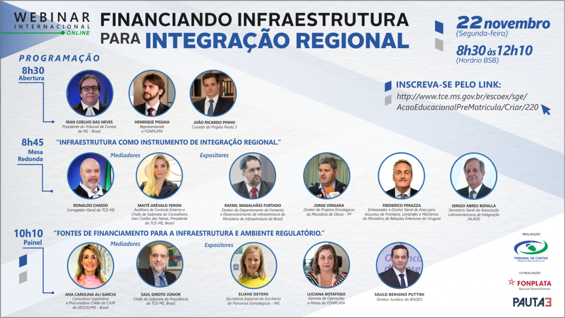 Webinar reúne especialistas em infraestrutura na próxima segunda-feira