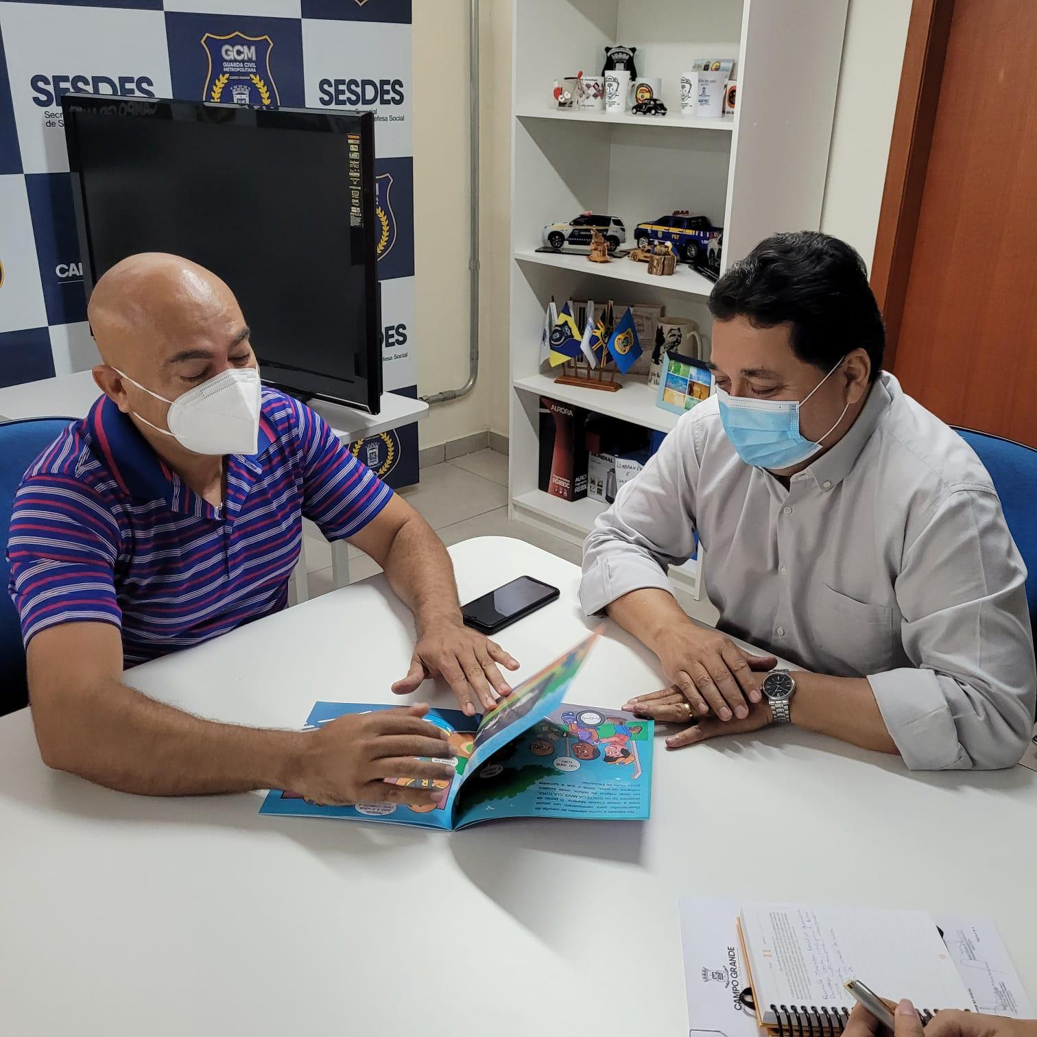 Ronilço Guerreiro se reúne com secretário de Segurança e Defesa Social de Campo Grande.