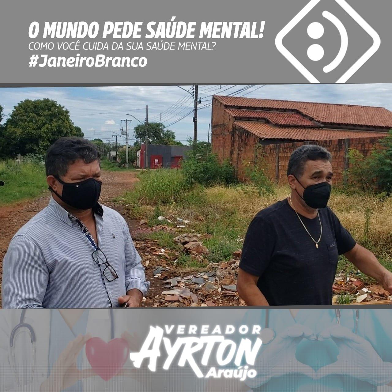 Vereador Ayrton Araújo realiza visita na região das Moreninhas.