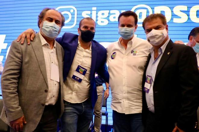 O presidente do partido PSD Gilberto Kassab diz vai trabalhar mais por Campo Grande o Prefeito Marquinhos Trad