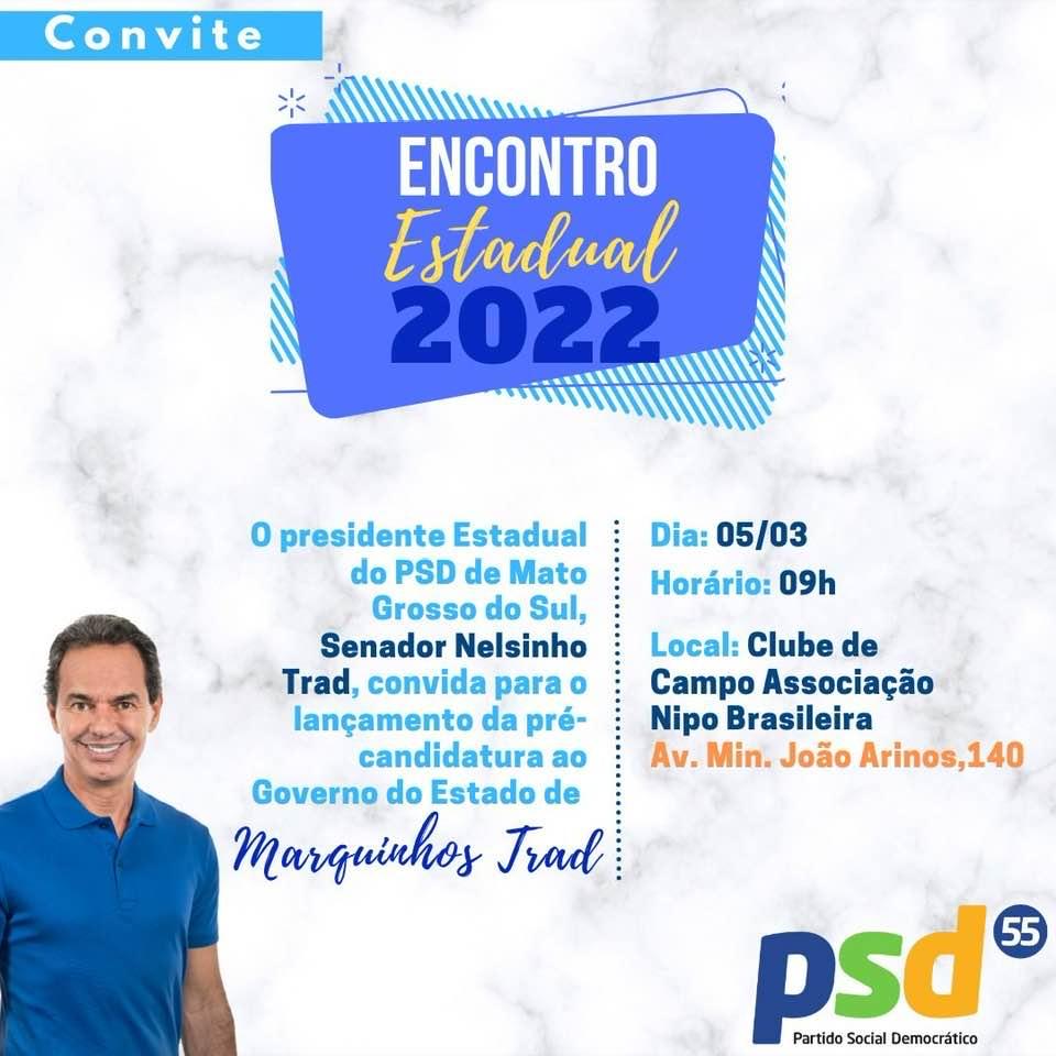 O presidente estadual do PSD do Mato Grosso do Sul, Senador Nelsinho Trad