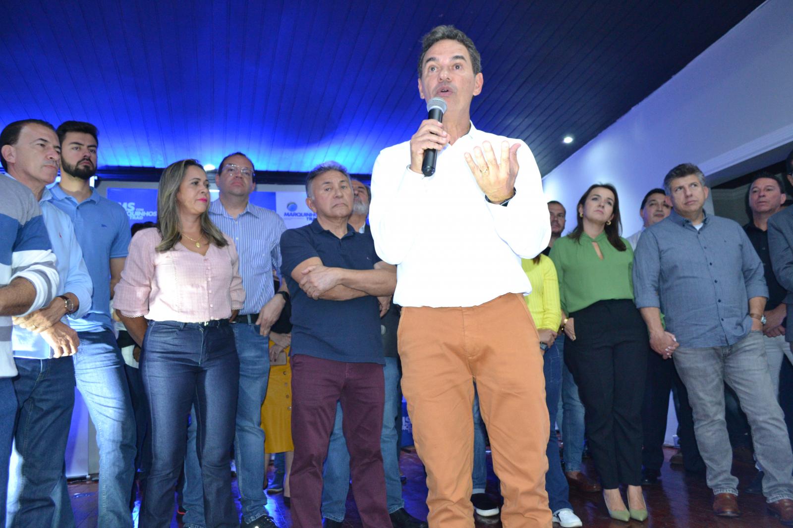 Em reunião lotada de apoiadores, Marquinhos Trad destaca missão para resolver problemas crônicos de Mato Grosso Do Sul.