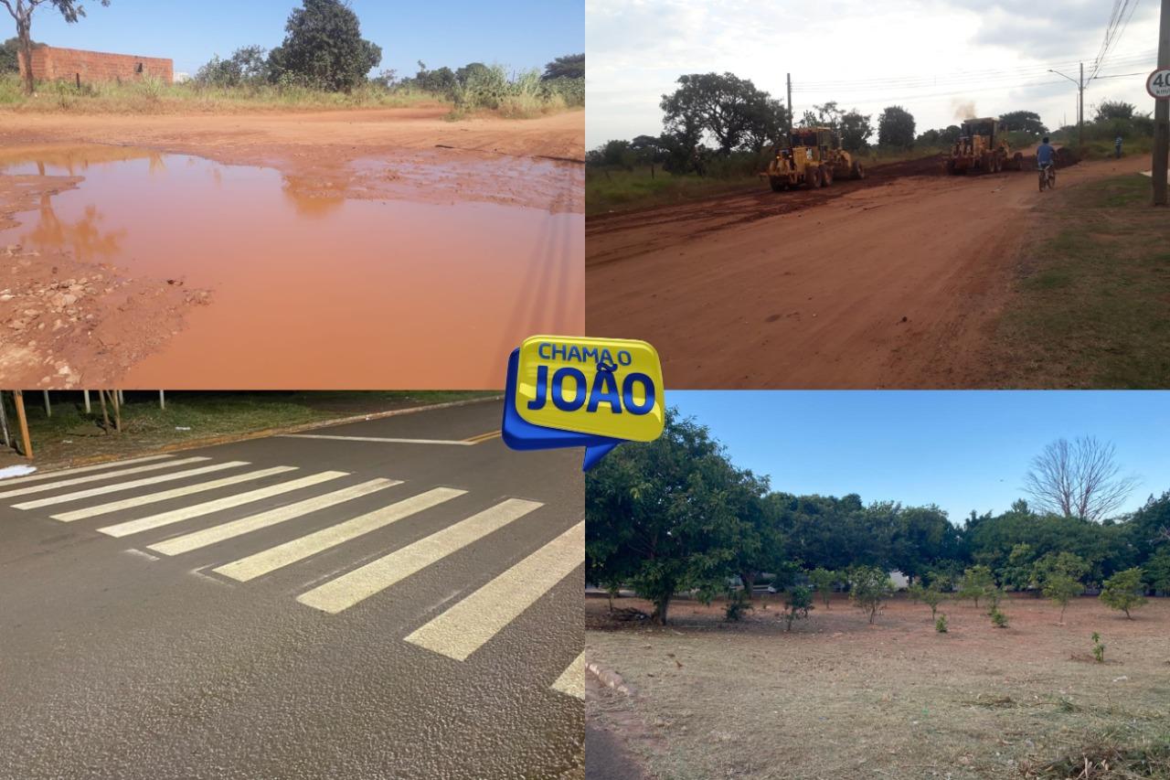 Chama o João: Regiões Bandeira, Imbirussu e Prosa recebem melhorias solicitadas pelo vereador João César Mattogrosso.
