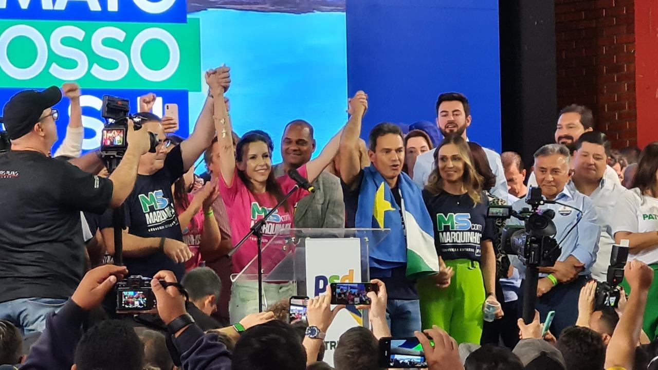 Convenção do futuro Governador do Estado de Mato Grosso Do Sul Marquinhos Trad aconteceu  hoje as 09:30 da manhã, 30 de julho de 2022