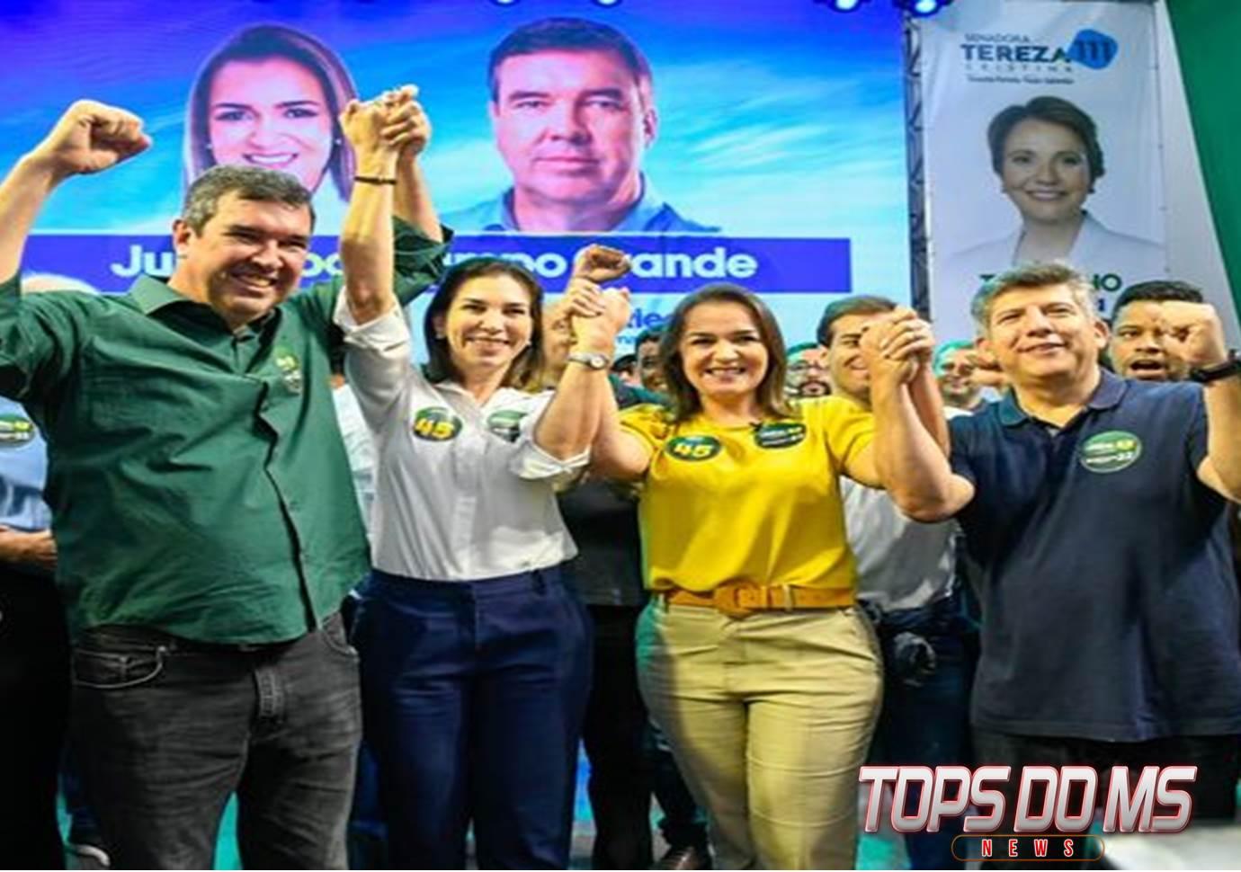  Prefeita  Adriane  e Lídio Lopes apoia  Eduardo  Riedel no segundo turno, Mais de três mil pessoas participaram de um grande ato político