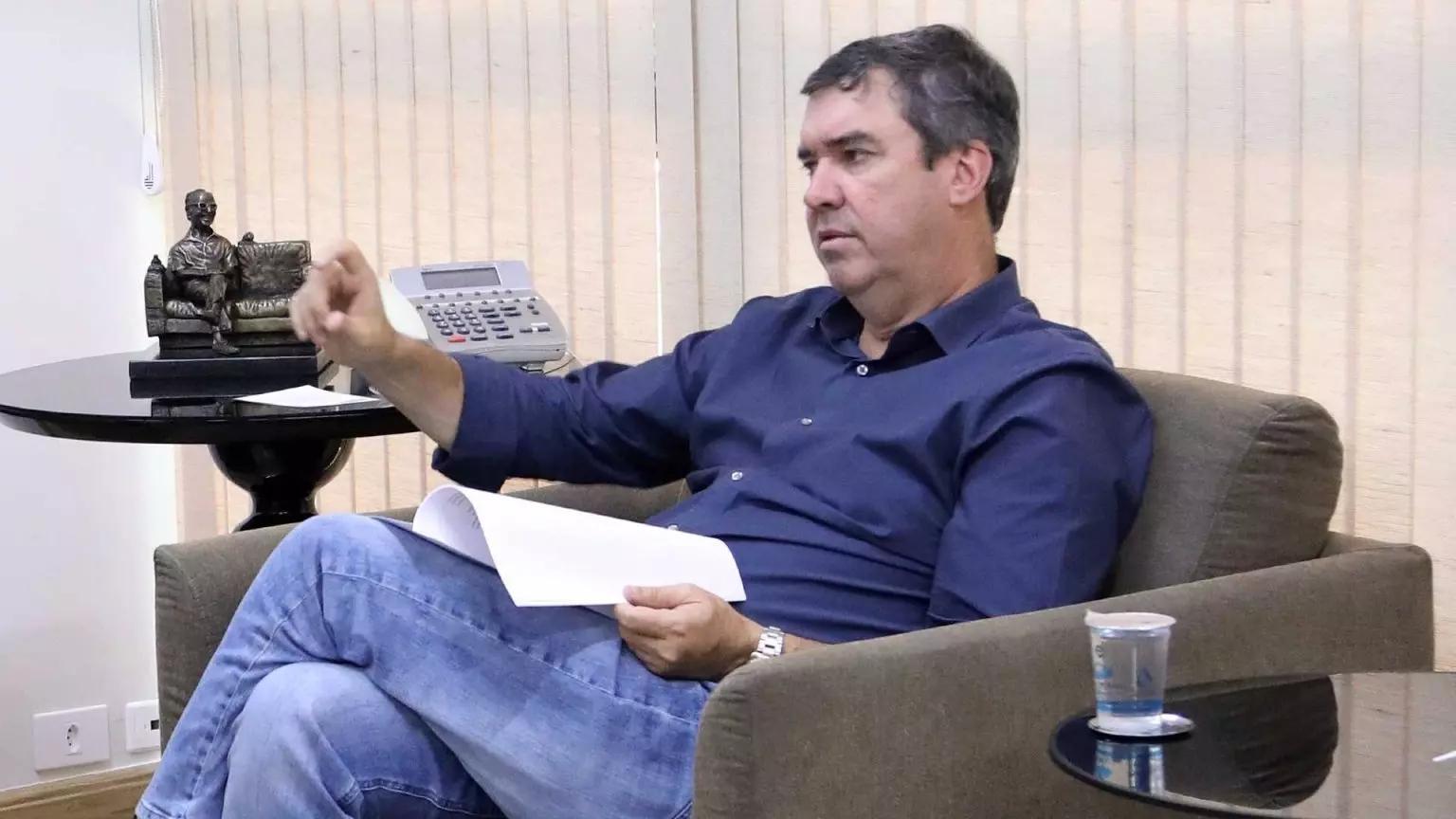 O Governador Eduardo Riedel pede apoio para ponte da Rota Bioceânica e anuncia visita de Alckmin a MS