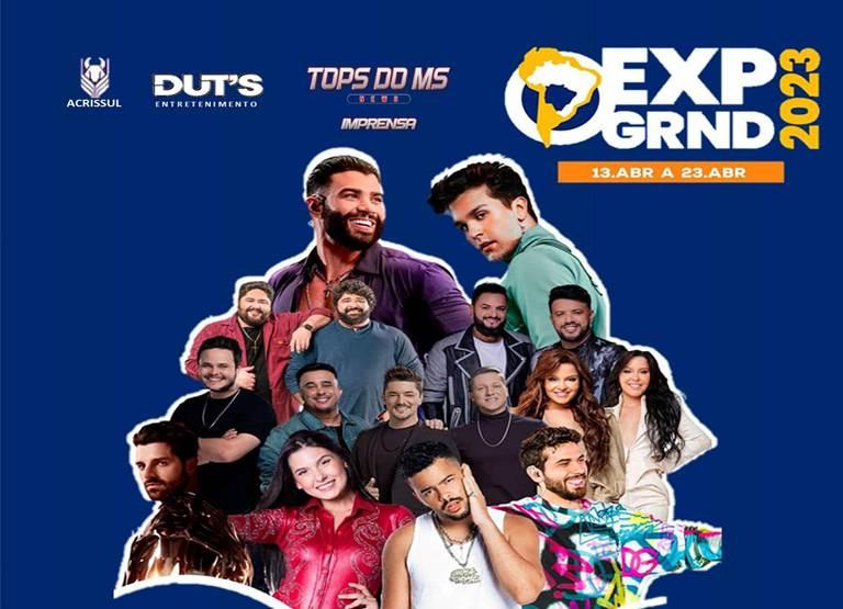 EXPOGRANDE- 2023 terá Alok, Gusttavo Lima, Luan Santana, Ana Castela, Maiara e Maraisa e muito mais