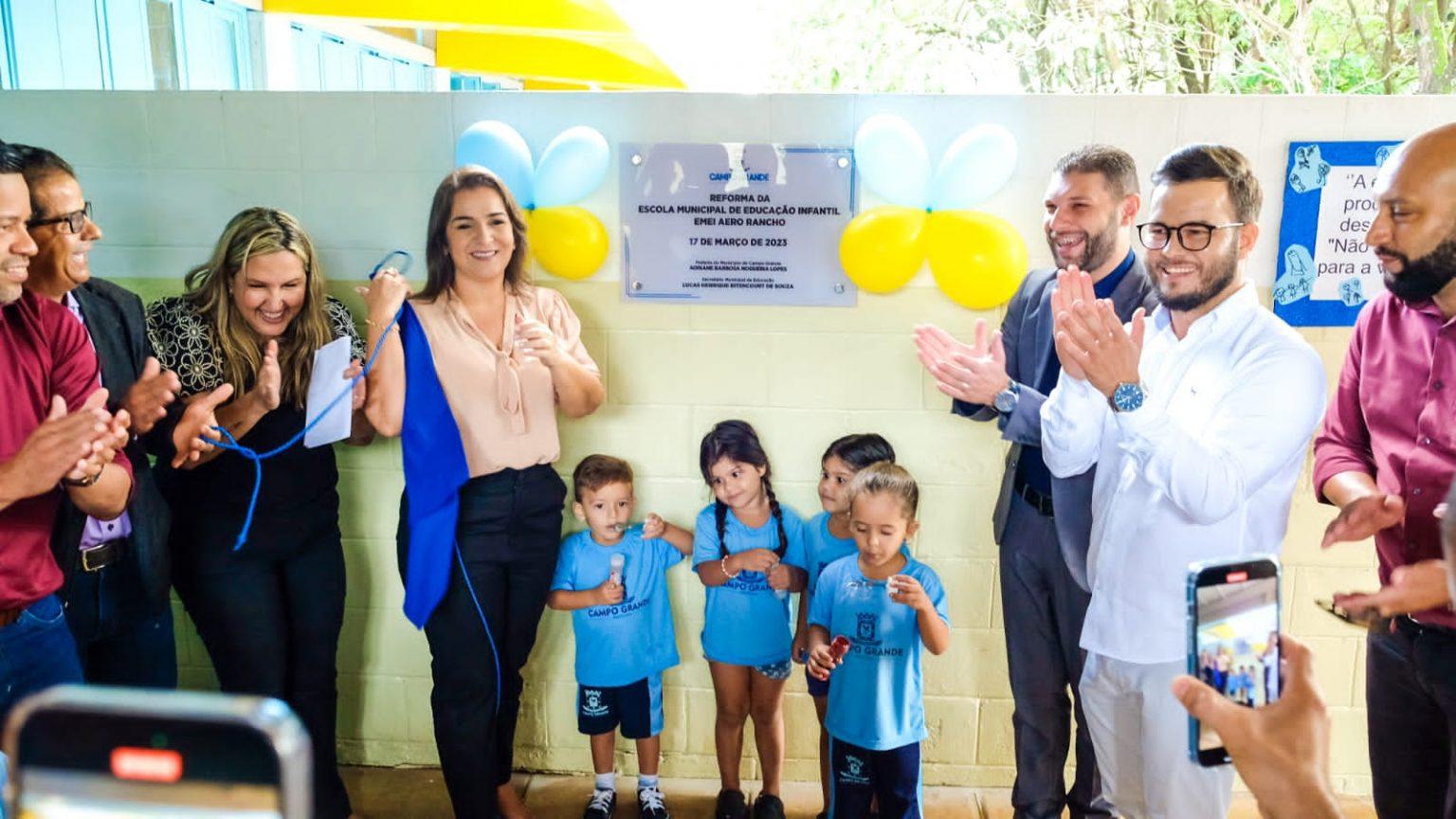 APÓS DOIS MESES DE REFORMA, EMEI AERO RANCHO É ENTREGUE NESTA SEXTA-FEIRA.