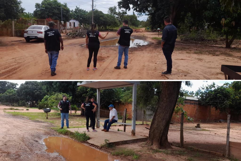 Em visita ao distrito de Anhanduí, gabinete itinerante do vereador Tiago Vargas ouve moradores e leva adiante os problemas encontrados.