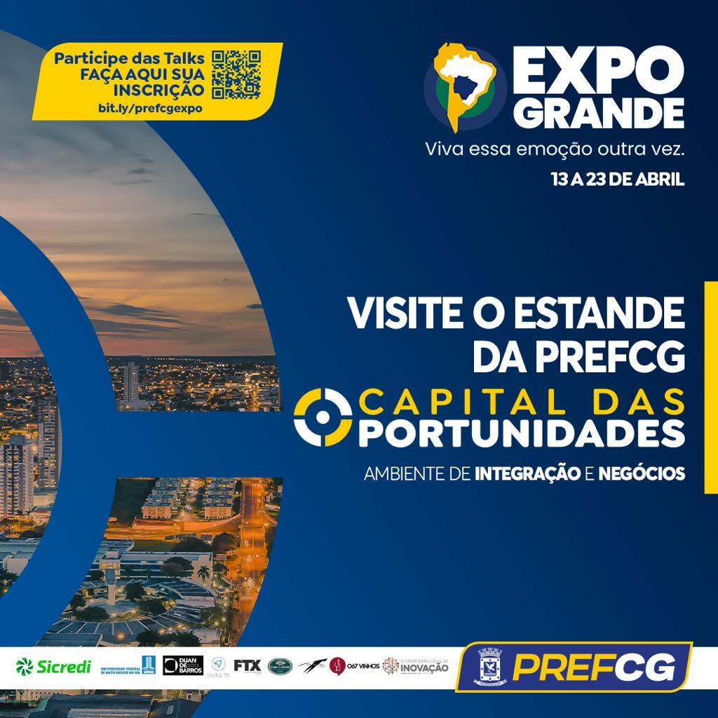 PREFEITURA PARTICIPA DA EXPOGRANDE 2023 COM ESTANDE VOLTADO AO FOMENTO DE NEGÓCIOS.