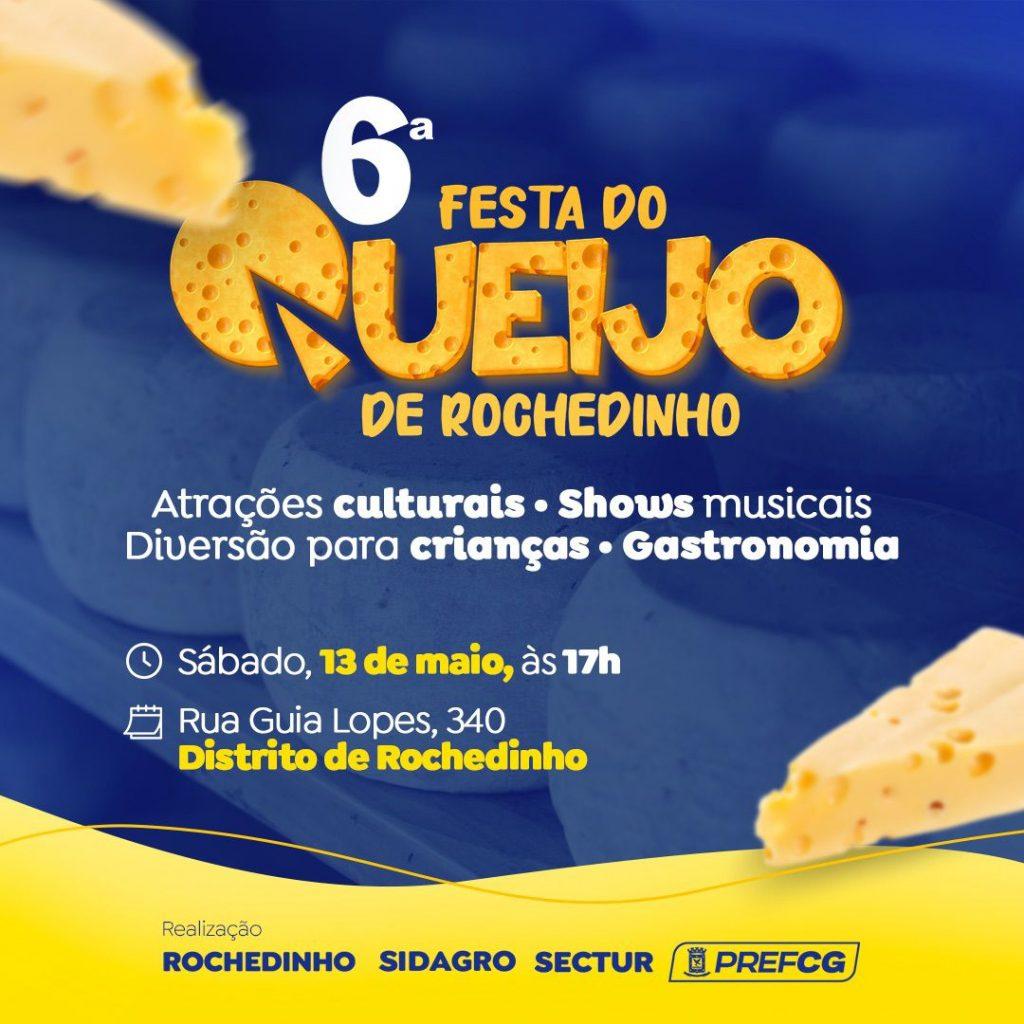PREFEITURA REALIZA HOJE FESTA DO QUEIJO EM ROCHEDINHO.