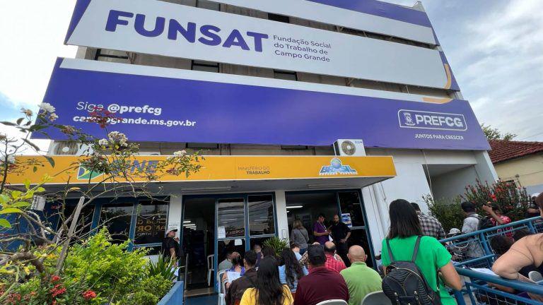 FUNSAT OFERECE MAIS DE 1.800 VAGAS DE EMPREGO EM QUASE 200 FUNÇÕES NESTA SEGUNDA-FEIRA.