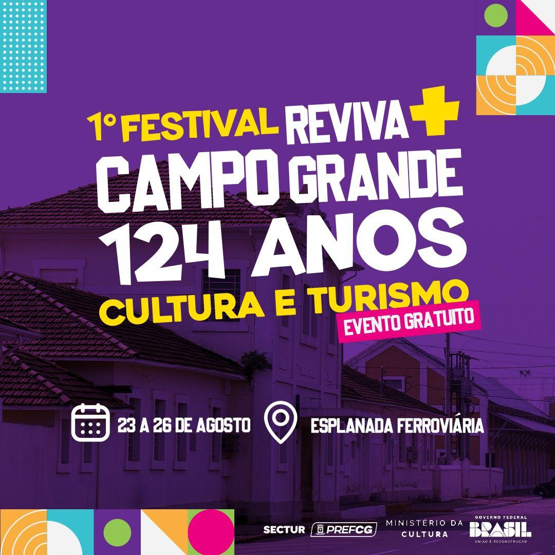 Começa hoje 1º Festival Reviva Mais Campo Grande.