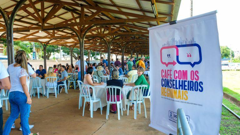 Prefeitura realiza 5ª edição do Café com os Conselheiros Regionais na região urbana do Anhanduizinho.