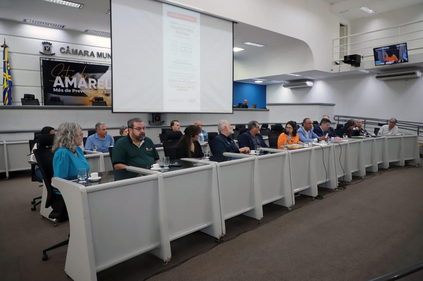 Hospital Municipal é tema de debate em audiência pública na Câmara.