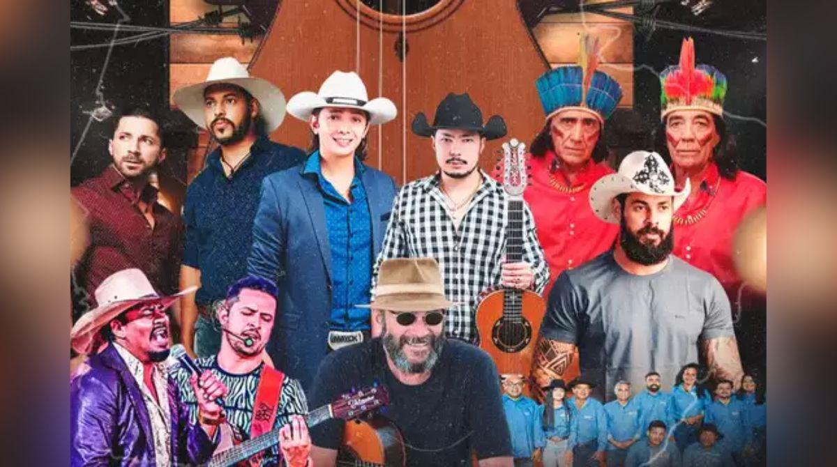 Almir Sater, João Carreiro, Alex & Ivan e outros violeiros farão show com entrada gratuita em Campo Grande/MS.