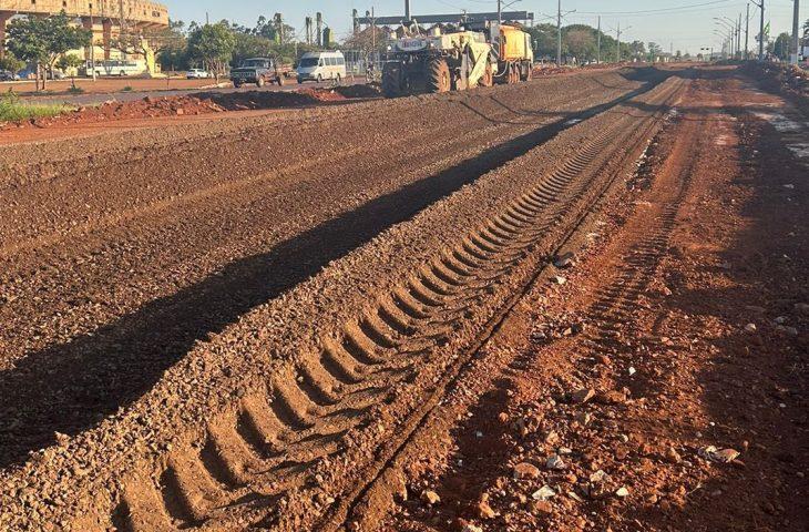Dourados: revitalização da Avenida Coronel Ponciano segue cronograma de obra.