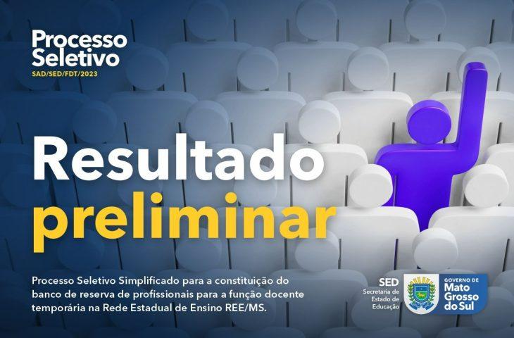 Governo divulga resultado preliminar da prova de títulos para professores temporários.