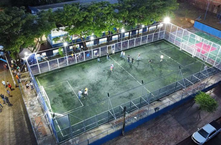 Camapuã recebe nova arena esportiva parte do programa MS Bom de Bola.