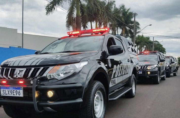 Grupamento de ações e fiscalização penitenciária da Polícia Penal ganha reforços com novas caminhonetes-cela.