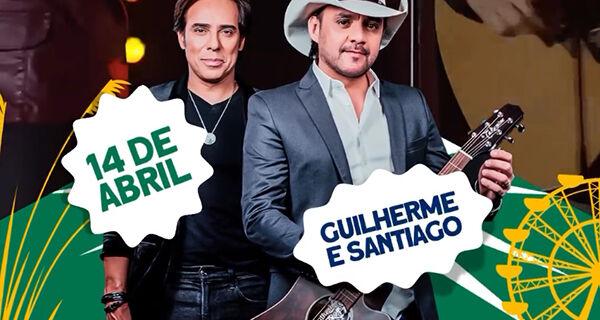 Dupla Guilherme & Santiago fará show no último dia Expogrande 2024.