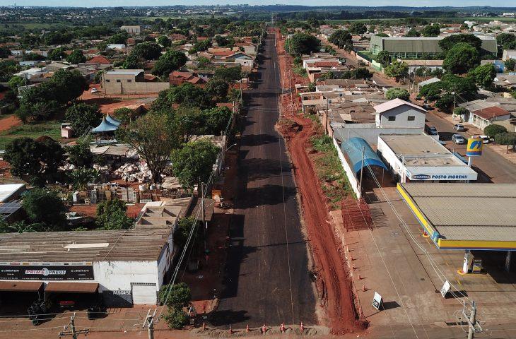 Obras do novo acesso às Moreninhas avançam e 63% dos serviços já estão executados.