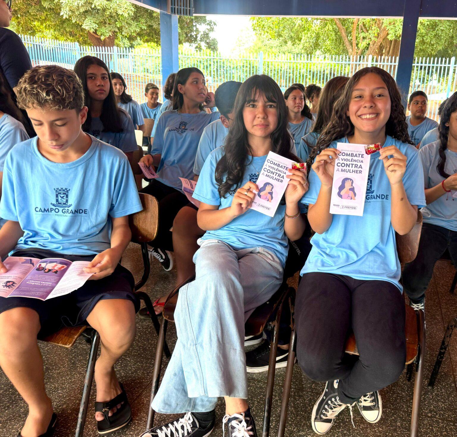 Semana escolar de combate à violência contra a mulher tem lançamento do projeto “Meninas Fortes”