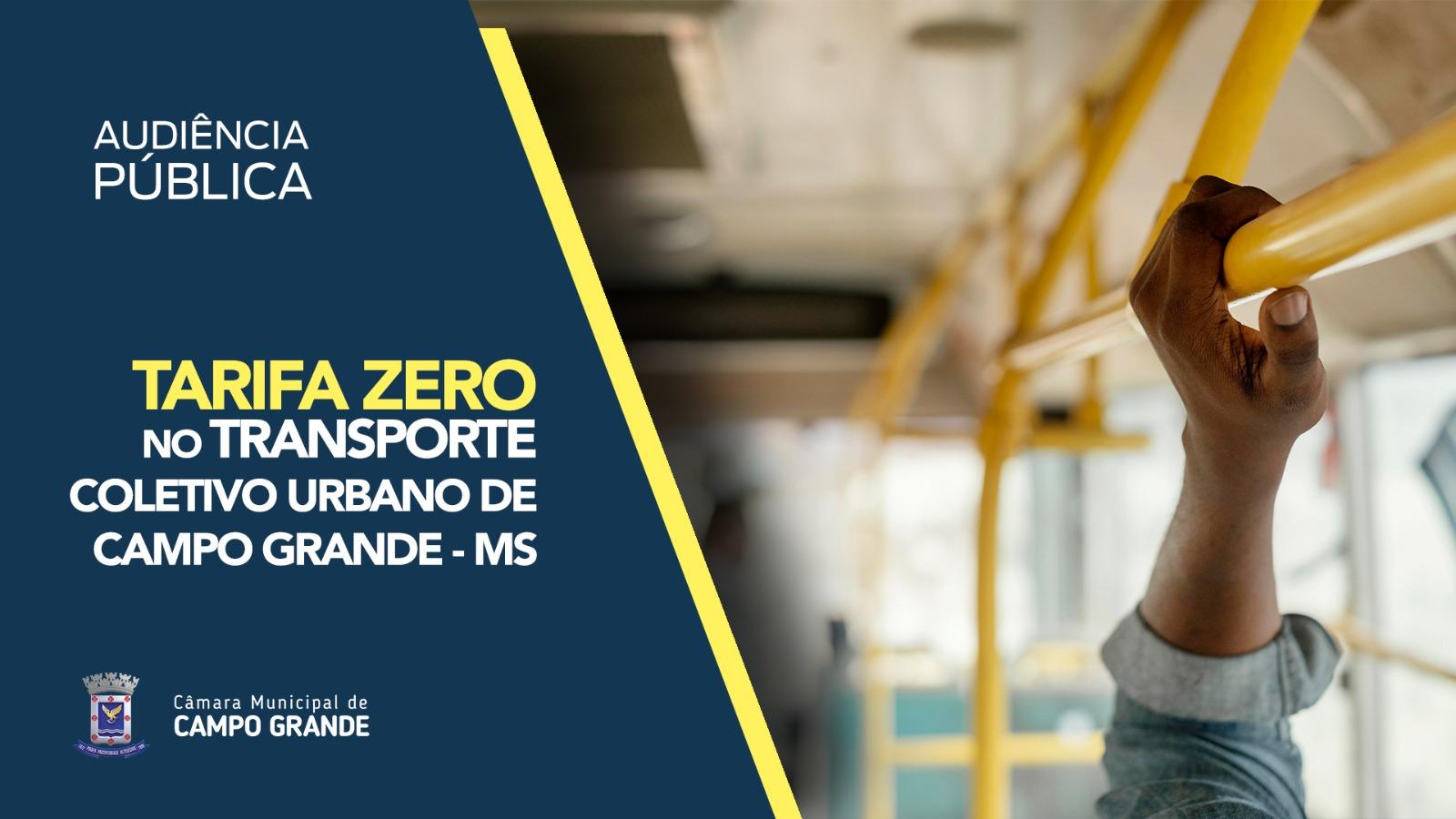 Audiência pública nesta 2ª discute tarifa zero no transporte coletivo urbano.