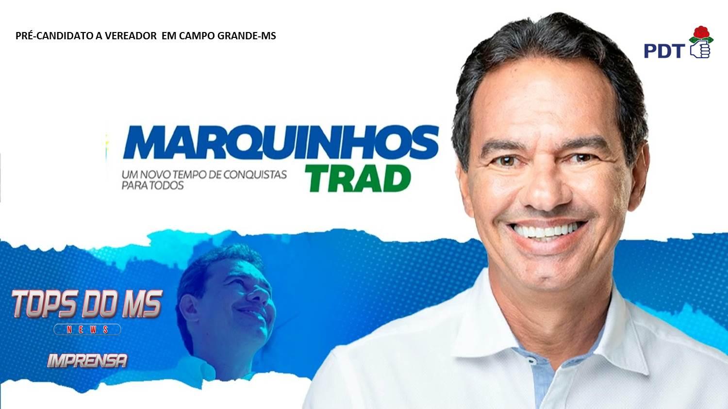 Ex Prefeito Marquinhos Trad lidera pesquisa para vereador em Campo Grande, Trad pode ser o candidato mais bem votado nas eleições 2024.