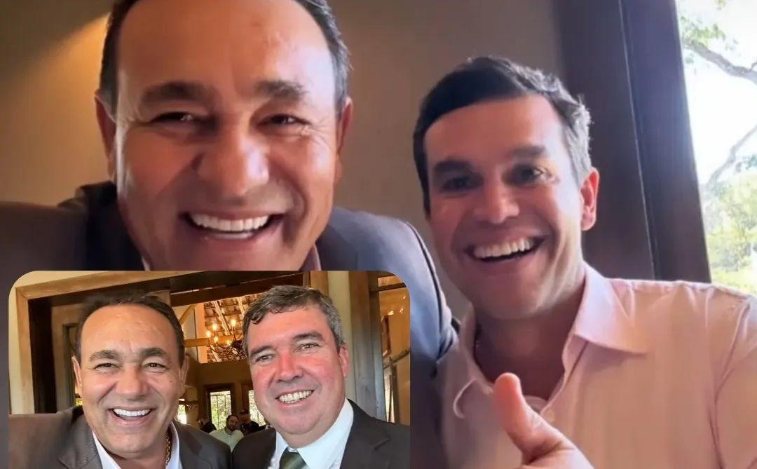 O Governador Eduardo  Riedel e Beto Pereira  reúnem vereadores para reafirmar candidatura própria do PSDB em Campo Grande.