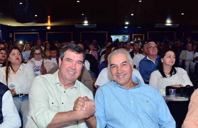 Três Lagoas acolheu o ex governador Reinaldo Azambuja e o atual Governador Eduardo Riedel com ânimo renovado.