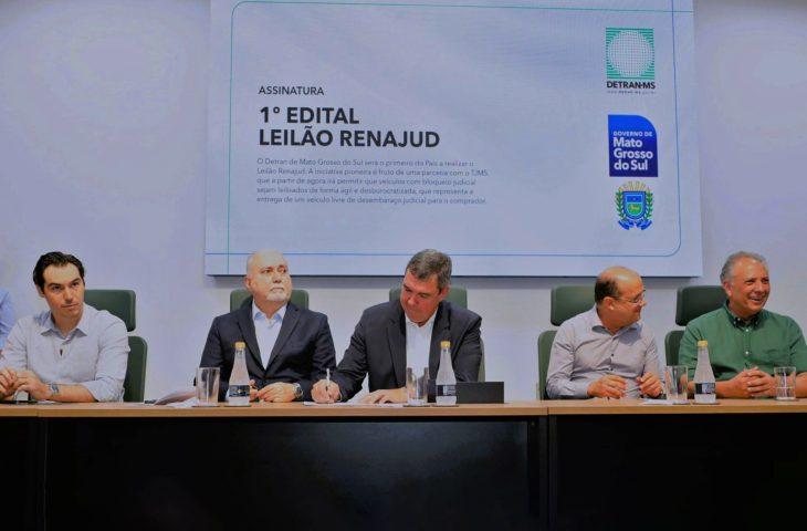 Primeiro Leilão Renajud supera expectativas e consagra parceria institucional do Governo MS/Detran e TJMS.